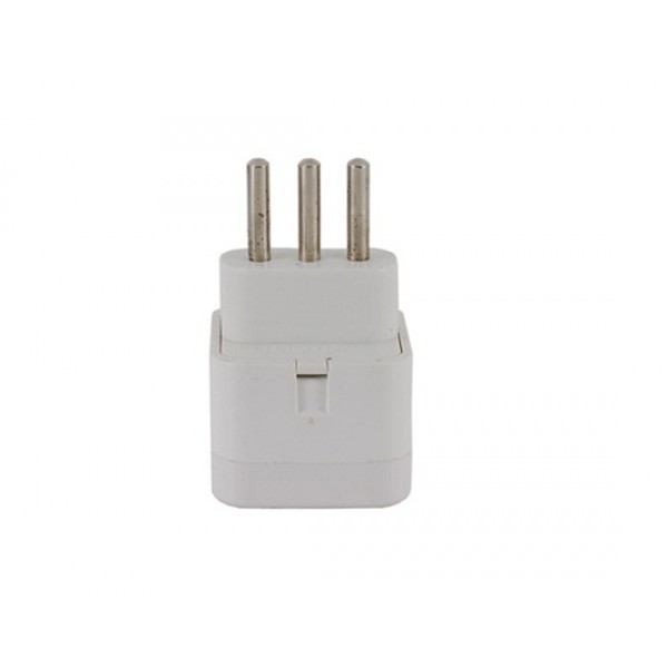 Italian Plug Adapter Adaptor (White)