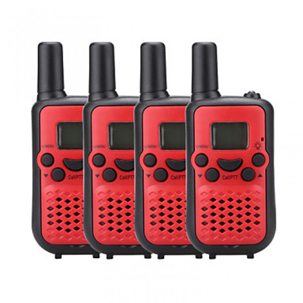 4 Packs FRS/GMRS Handheld Two Way Radios for Kids Children Walkie TalkieWith Hands Free 38CTCSS Up to 6KM