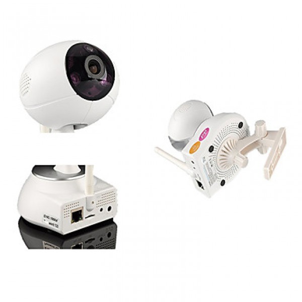 Wireless IP IR PTZ Surveillance Camera with 6pcs Wireless Alarm Detector, Motion Detection, APP SV-VPC2K4