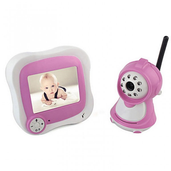 IP Camera for baby room Night Vision 3.5" LCD (1/3 Inch CMOS 380TV Line)
