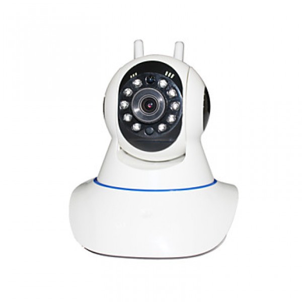 Pan Tilt IP Camera Wifi PTZ 720P Megapixels HD TF SD Card IP Cam With Wireless Burglar Alarm Detector For Home Security