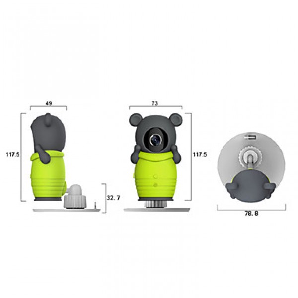 Cute Wireless WIFI Camera with IR Night Vision support 32GB TF Card IP Surveillance Camera 